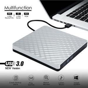 USB 3.0 External DVD Burner Writer Recorder DVD RW Optical Drive CD/DVD ROM Player MAC OS Windows XP/7/8/10 ABS Plastic Material