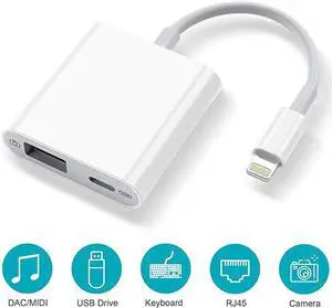 OTG adapter for Apple to USB Camera Reader Adapter for lightning iOS 13 Connector Kit Data Sync Cable For IPhone 6 7 8 X 11