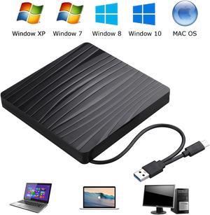 Type C USB 3.0 Slim External DVD RW CD Writer Drive Burner Reader Player Optical Drives CD-RW Burner Reader Recorder For Laptop