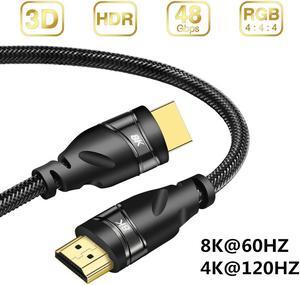 HDMI 2.1 Cable Copper 30AWG 4K @120HZ HDMI 2.1 High Speed 8K @60 HZ UHD HDR 48Gbps cable HDMI Converter for PS4 HDTVs Projectors