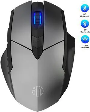 Bluetooth Mouse Wireless 2.4GHz Ergonomic Mice Mouse 4000DPI USB Receiver Optical Computer Gaming Mouse for Laptop PC