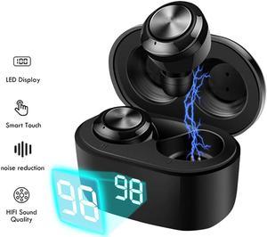 Ture Wireless  Earbuds, Bluetooth Headphones Bluetooth 5.0 Earphone TWS HIFI Mini Sports Running Gaming Headset Support for Phones HD Call Earbuds, with 300mAh Charging Box