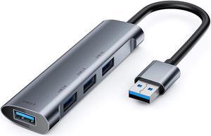 USB Docking Station 3 Port USB 2.0 and 1 Port USB 3.0 Data Hub Splitter for Laptop, PC, Computer, MacBook, Mac Pro, iMac, Surface Pro, XPS,Mobile HDD, Flash Drive Mouse and More, PC, Flash Drive