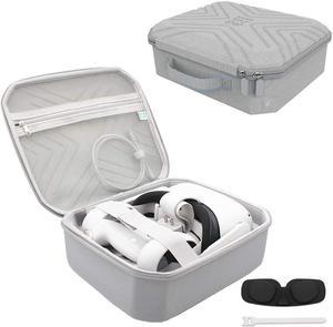 Portable Fashion Travel Case for Oculus Quest 2, Storing VR Gaming Headset and Touch Controllers Accessories Carrying Bag