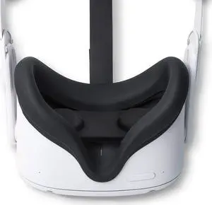 VR Face Silicone Cover for Oculus Quest 2, Sweatproof Silicone Face Pad Mask & Face Cushion for Oculus Quest 2 VR Headset