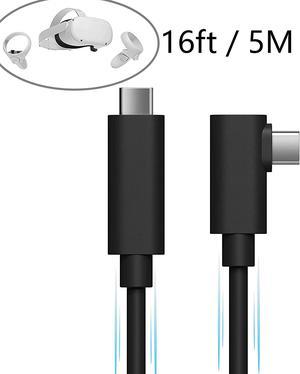 USB C to USB C VR Link Cable 16ft5m for Oculus Quest 2  Quest 1 USB C to C with EMark Chip USB 32 Gen 1 5Gbps High Speed Data Transfer  Fast Charging Compatible with Oculus Quest 2 VR Headset