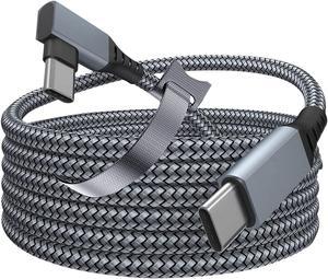 Oculus Quest 2 Link Cable, 16FT / 5M Link Virtual Reality Headset Cable for Oculus Quest 2, USB C to C 3.0 Fast Charging and Data Transmission for Cellphone & PC VR Headset (Gray)