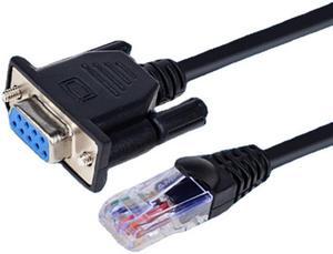 RJ45 to RS232, DB9 9-Pin Serial Port Female to RJ45 Cat5 Ethernet LAN Console 5FT /1.5M