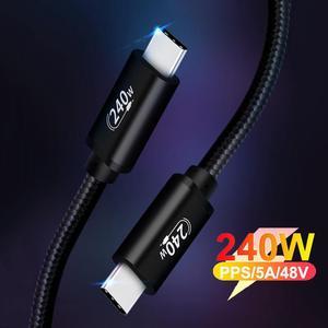 240W USB Type C Cable, USB C to USB C Power Cord PD3.1 for PS-5 Nin-tendo Switch Galaxy S22 Blazing-Fast Charging Cable 48V5A USB C Cable (3.3ft / 1M)