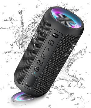 Outdoor Bluetooth Speaker Portable Wireless Bluetooth Speakers With Led Light Louder Volume  Enhanced Bass IPX7 Waterproof 30H Playtime Durable Loud Outdoor Speaker for Travel Sport