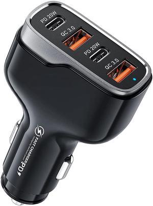 Rexing 120W Vehicle Quick Charger with 2 USB-C & 1 USB Port