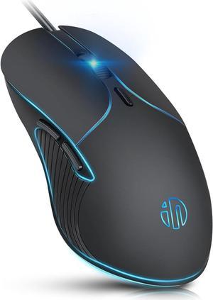 RGB Gaming Mouse Wired, 8 Programmable Buttons Computer Mouse, 6 Adjustable  DPI [1200/1600/2400/3200/4800/7200 dpi], Ergonomic Mouse with 13 Backlight  Modes Gaming Mice for Windows 7/8/10/XP Linux 