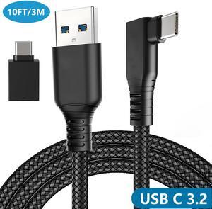 10FT/3M USB A to USB C VR Link Cable for Quest 2/Pro/Pico4/Rift and PC/Steam VR Long Cable Accessories High Speed Data Transfer USB 3.0 to USB C Cable for Gaming PC