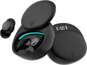 Hitoor Sleep Headphones, Sleep Earbuds for Side Sleepers, Wireless Earbuds Comfortable Noise Blocking, LED Power Display, Music Sleep Dual Mode, Invisible Earbuds for Sleeping, Working, Hiking (Black)