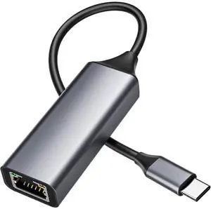 Hitoor USB C to Ethernet Adapter, 1Gbps RJ45 to USB C Ethernet Network Adapter, Portable Type C to Ethernet Dongle Compatible for Thunderbolt 4/3, MacBook Pro/Air, iPhone 16/15 Pro/Max, iPad, XPS