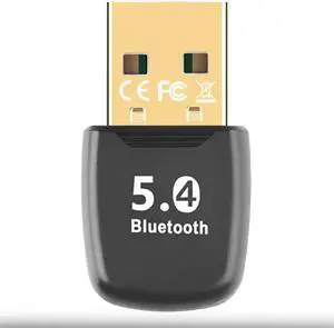 Hitoor USB Bluetooth 5.4 Adapter for PC, USB Wireless Bluetooth Adapter Dongle Receiver for Wireless Keyboard, Mouse, Headphones, Speaker, Gamepad -Supports Windows 11/10/8.1/7 for Desktop PC Laptops