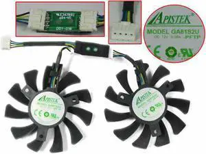 APISTEK GA81S2U Server Frameless Fan DC 12V 0.38A Dia. 75mm C.T.C 84x15mm 4-wire