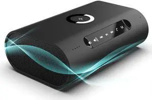 Dual magnetic Super Bass Stereo audio player  Blue-tooth Speaker 2 In 1 Portable QI Wireless Charger for mobile phones