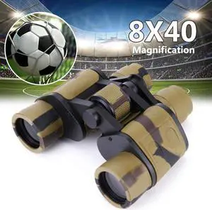 Outdoor Waterproof Military Telescope 8x40 Day and Night Binoculars Telescope Central regulation for Outdoor Camouflage Hunting