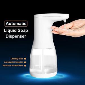 600mL Touchless Automatic Alcohol Soap Dispenser USB Charging Smart Sensor Foam Machine Infrared Sensor Foam Soap Dispenser for kitchen/bathroom handwashing