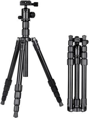 SIROKA Professional 55 Inches  Portable Tripods for Gopro,SLR,Canera,Mobile Phone with 360 Degree Ball Head