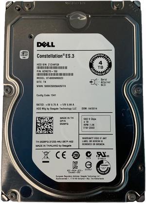 Dell 529FG 4TB NL SAS 7.2K 6GBPS 3.5" Drive 9ZM270-150 ST4000NM0023