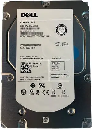 Dell F617N 300GB SAS 15K 6GBPS 3.5" Drive ST3300657SS 9FL066-150