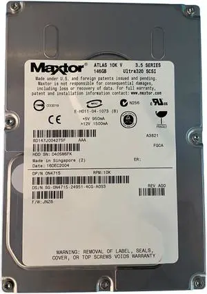 Dell N4715 146GB U320 10K 80Pin Hard Drive 8D147J004275F