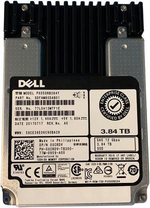 Dell XCRDV 3.84TB SAS 12GBPS 2.5" SSD PX05SRB384Y SDFAM80DAB01