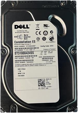 Dell U738K 1TB SAS 7.2K 6GBPS 3.5" Drive 9JX244-150 ST31000424SS