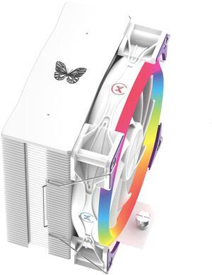 Super Flower, Cooldex ST4 ARGB CPU Air Cooler, 4 Copper Heat Pipes, Intel: 1851/ 1700 / 1200 / 1150 / 1151 / 1155 AMD: AM5 / AM4, White, SF-ST12P4-WH