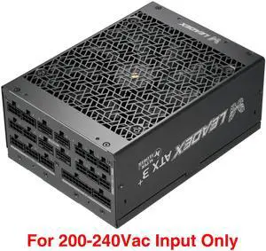Leadex Titanium 2800W ATX 3.1, Cybenetics Titanium, 10 Years Warranty, Native 12V-2x6, ECO Fanless & Silent Mode, Full Modular, Dual Ball Bearing Fan, 200-240Vac Leadex Titanium 2800W ATX 3.1, Cybenetics Titanium, 10 Years Warranty, Native 12V-2x6, ECO Fanless & Silent Mode, Full Modular, Dual Ball Bearing Fan, 200-240Vac