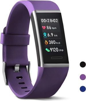 morePro Smart Watch Waterproof X-Core Activity Tracker Purple, one size, Health & Personal care, Heart Rate Blood Pressure Monitor, Smart Step Calories Counter, Call/SMS Remind for Smartphones