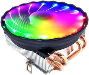 CPU Fan Heatsink Computer Universal Silicone Grease Cooler 4 Copper Tube Low Noise