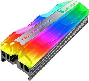 M.2 2280 SSD Heatsink 5V 3Pin ARGB M.2 NVME NGFF SSD Solid State Drive Hard Disk Heat Sink Radiator Cooler Vest Thermal Pads