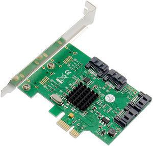 PCIE to 4 Port SATA 3.0 Expansion Card 88SE9215 Chip Hard Disk Expansion Card