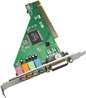 PCI Sound Card CMI8738 4.1 Channel Computer Desktop Built-in Sound Card High-Fidelity Audio Card Support Windows 98/ Windows2000/XP/NT