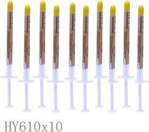 10Pcs/Set HY610 Thermal Grease 3.05w/m-K CPU Heat Sink Cooling Paste (0.5g grease per needle)