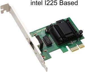 2.5GbE Ethernet Network Adapter Intel-I225 Chips Based 10/100/1000/2.5GBASE-T (TX) Network Card Single Port RJ45