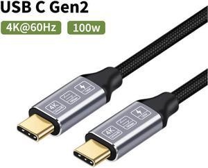 Beautframes Type-C cable Male to Male 10Gbps Data Transfer, 4K Video Transmission 100W PD Fast Charging Cable compatible with SSD Mobile Phone and Laptop