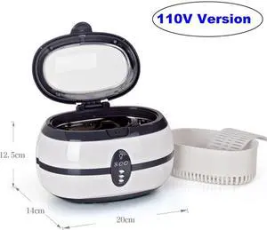 600ml Ultrasonic Cleaner Super Sonic Jewelry Cleaning Machine Watch Ring Eyeglass Cleaners Sonic Denture Parts Washer