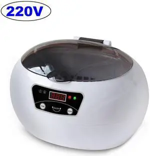 600ml Ultrasonic Cleaner Bath Jewelry Watch Glasses Razor Brush Ultrasound Sonic Mini Cleaner Machine 220v