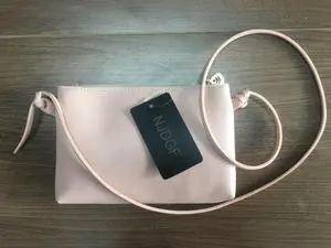 NJDGF Women Fashion Tassel Decoration Zipper Small Shoulder Cross-Body Saddle Bag with Zipper