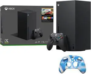 Newest Microsoft Xbox Series X 1TB SSD Gaming Console with One Wireless Controller, Forza Horizon 5 Full Game Bundle, Up to 120 FPS, True 4K Streaming + Pearlite Tech. Controller Cover Skin