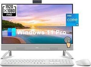 Dell Inspiron 5410 Business All-in-One Desktop Computer PC, 23.8" 24 FHD Touchscreen, 12th Gen Intel 10-Core i5-1235U, 8GB RAM, 512GB PCIe SSD, WiFi, BT 5.2, Pop-up Camera, HDMI, RJ-45, Windows 11 Pro