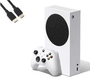 Newest Microsoft Xbox Series S All-Digital Disc-Free 512 GB Gaming Console + 1 Xbox Wireless Controller - White, 4K HD Streaming, Wi-Fi, Pearlite Tech. High Speed HDMI Cable