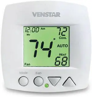 Venstar T1075 7 Day Programmable Fan Coil Thermostat
