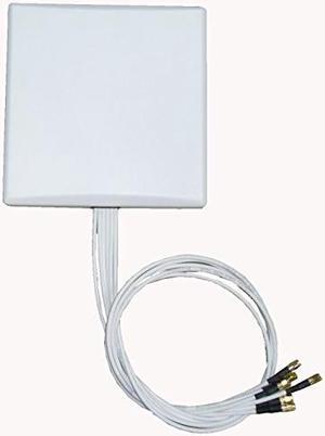 Ventev - M6060060P1D63620V - 2.4/5GHz 6dBi Wi-Fi Patch (H:80/45/V:80/45) Antenna with 6 RPSMA Connectors