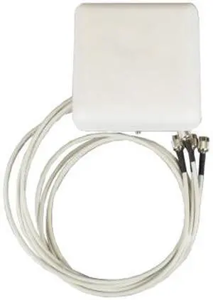 Ventev - M6060060D3D3602T - 2.4/5GHz 6dBi Wi-Fi Micro Patch (H:80/V:90) Antenna with 4 RPTNC Connectors