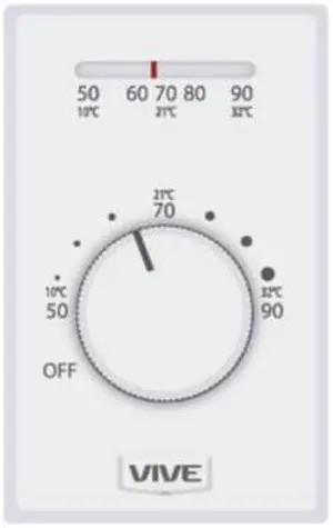 Vive Comfort TP-N-502MLV 2-Wire Non-Programmable Thermostat
